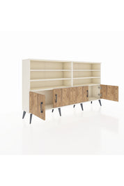 Arges Konsol 6 Raflı 4 Kapaklı 176x30x99 Aytaşı-Çam/Antrasit