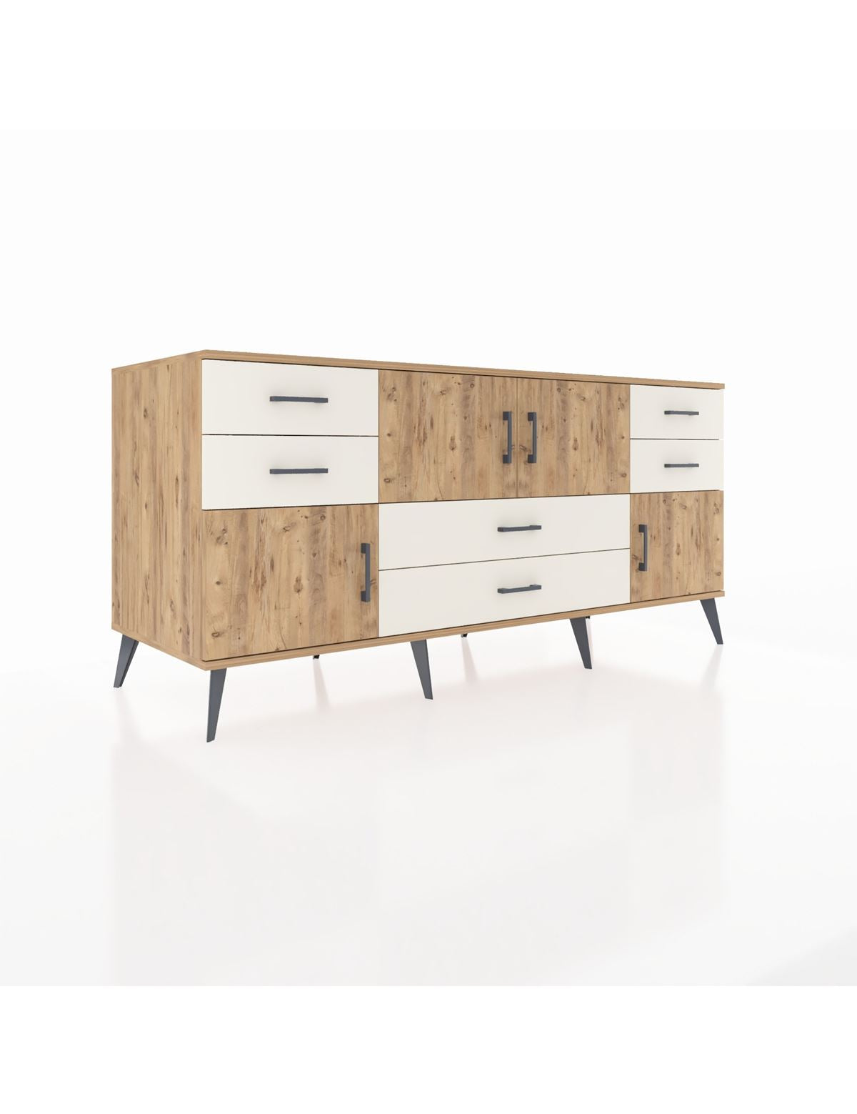 Kronos Konsol 3 Raflı 6 Çekmeceli 4 Kapaklı 176x59x83 - S610M006V19C