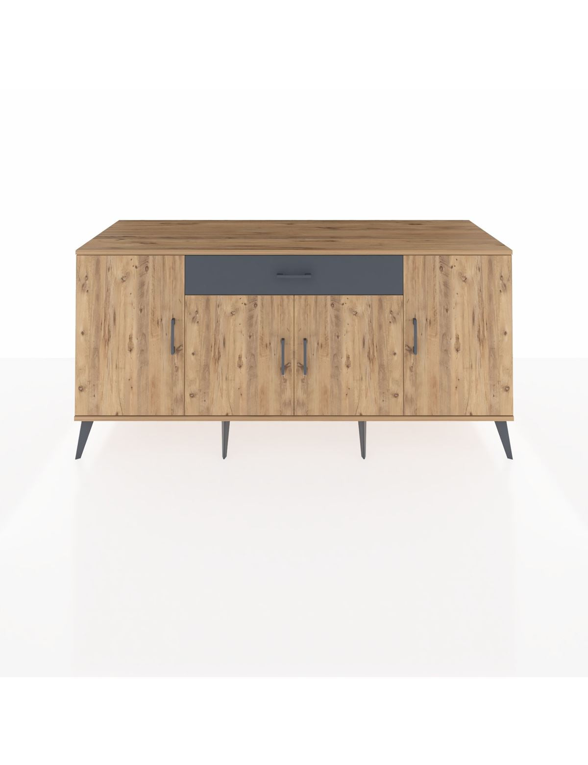 Kronos Konsol 3 Raflı Tek Çekmeceli 4 Kapaklı 176x59x83 - S610M007V20C