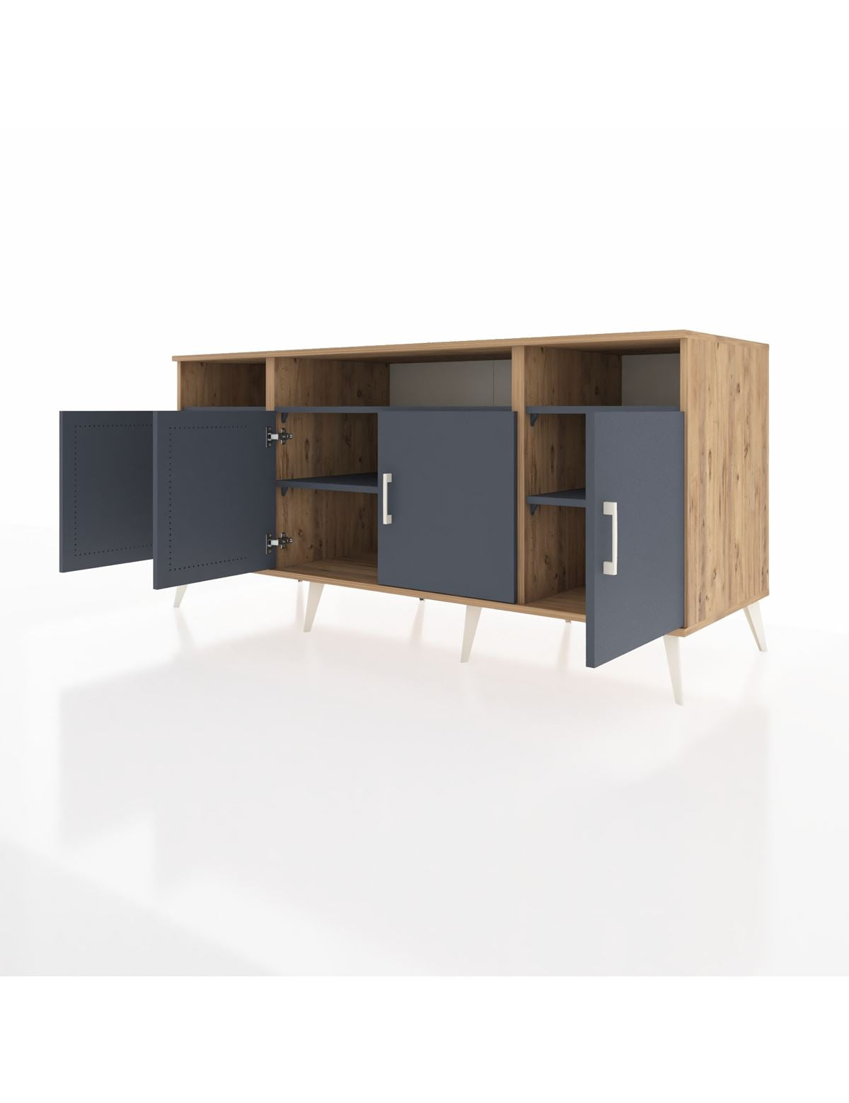 Kronos Konsol 6 Raflı 4 Kapaklı 176x59x83 - S610M010V26C