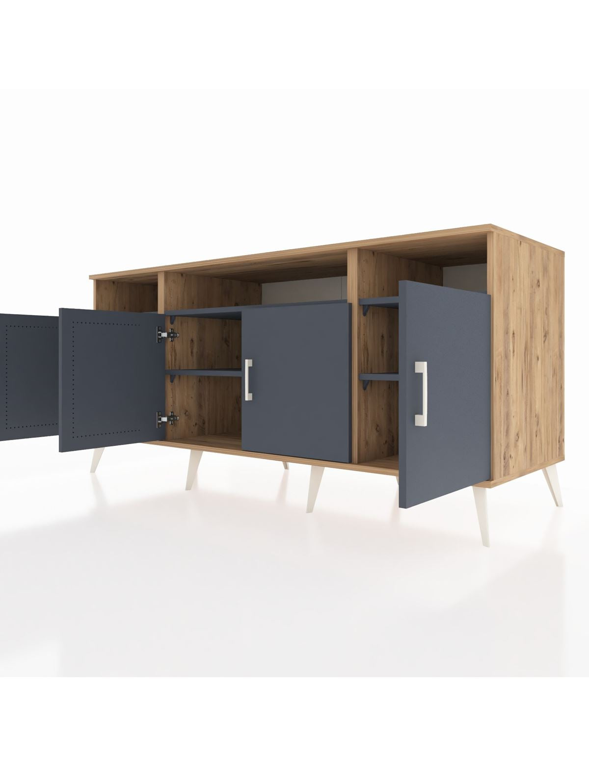 Kronos Konsol 6 Raflı 4 Kapaklı 176x59x83 - S610M010V26C