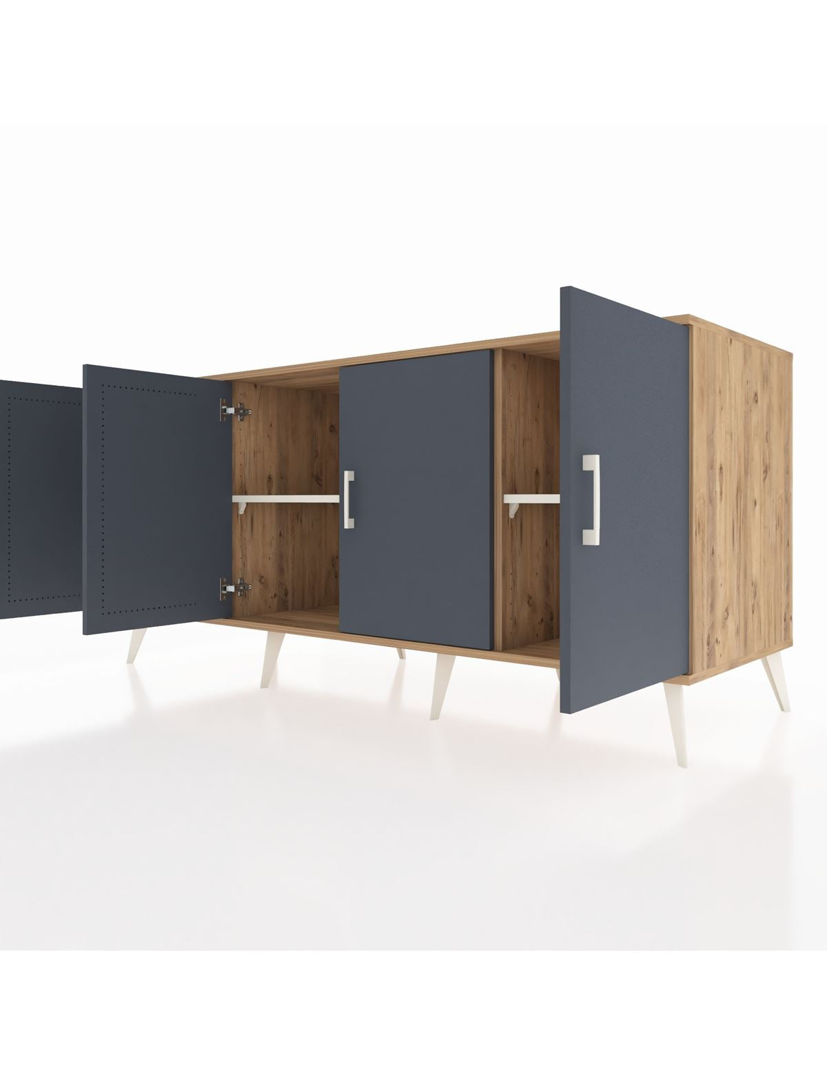 Kronos Konsol 3 Raflı 4 Kapaklı 176x59x83 - S610M011V25C