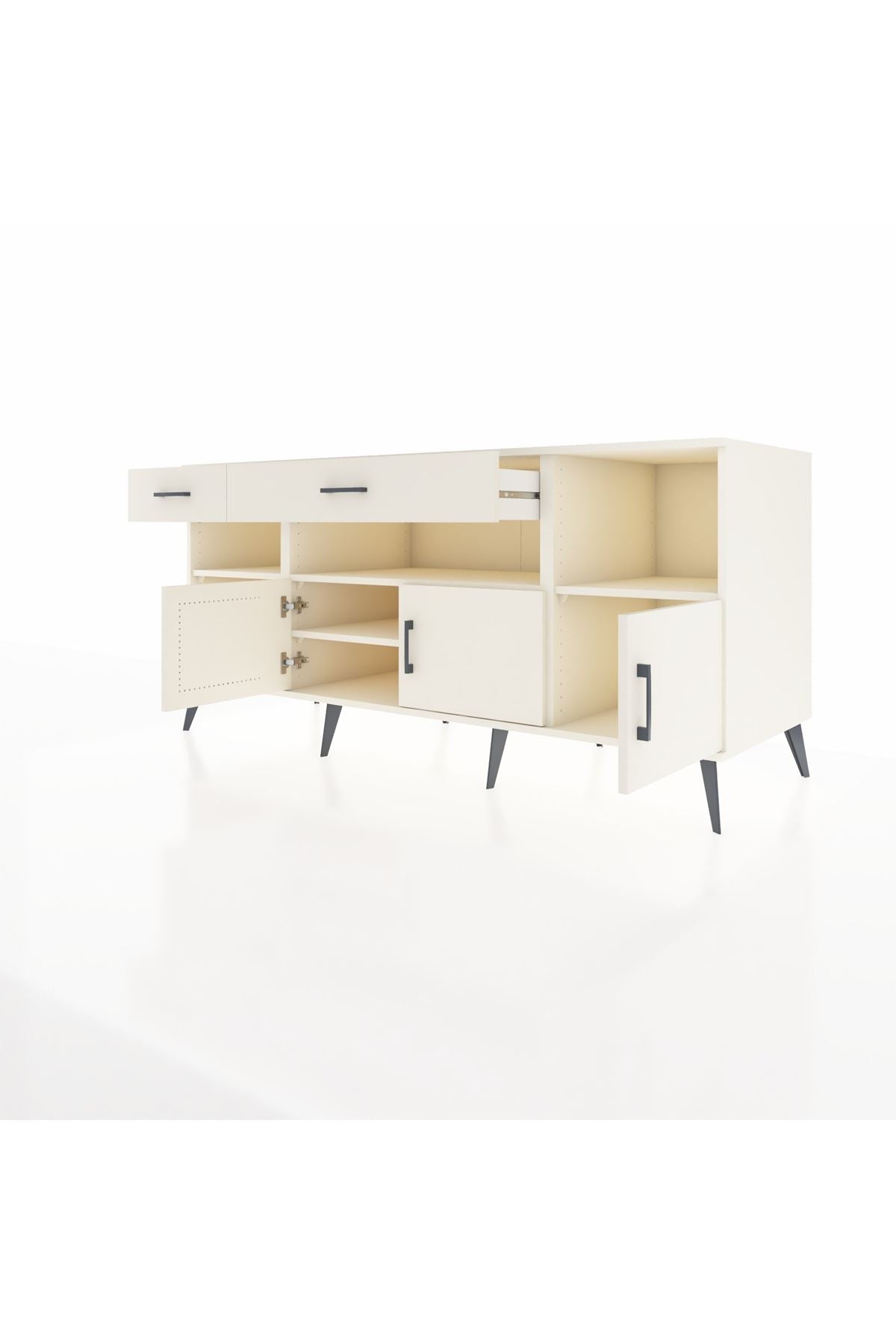 Kronos Konsol 5 Raflı 2 Çekmeceli 3 Kapaklı 176x59x83 - S610M013V04C