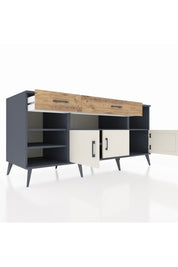 Kronos Konsol 5 Raflı 2 Çekmeceli 3 Kapaklı 176x59x83 - S610M013V15C