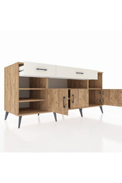 Kronos Konsol 5 Raflı 2 Çekmeceli 3 Kapaklı 176x59x83 - S610M013V19C