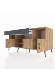 Kronos Konsol 5 Raflı 2 Çekmeceli 3 Kapaklı 176x59x83 - S610M013V20C