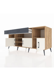 Kronos Konsol 5 Raflı 2 Çekmeceli 3 Kapaklı 176x59x83 - S610M013V23C