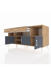 Kronos Konsol 5 Raflı 2 Çekmeceli 3 Kapaklı 176x59x83 - S610M013V27C