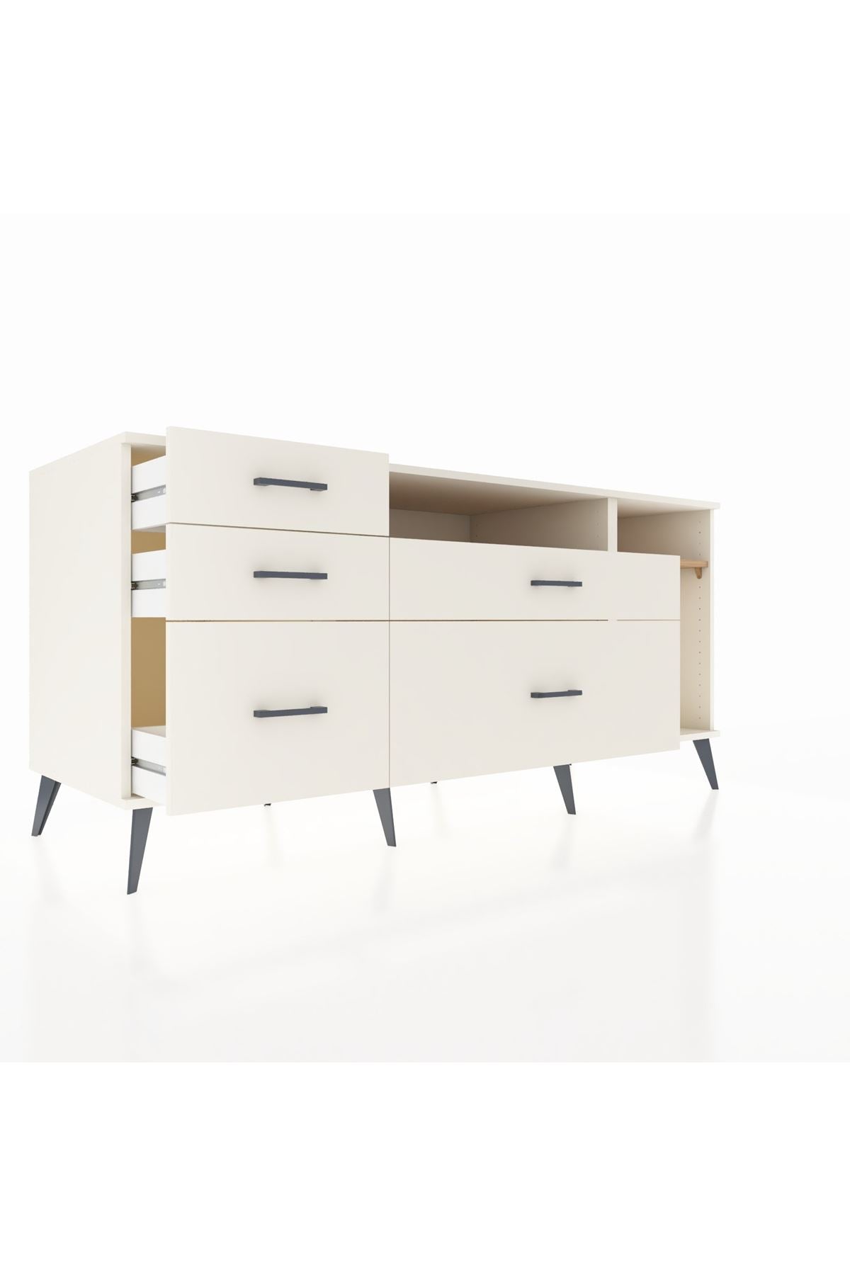 Kronos Konsol 2 Raflı 5 Çekmeceli 176x59x83 - S610M015V01C