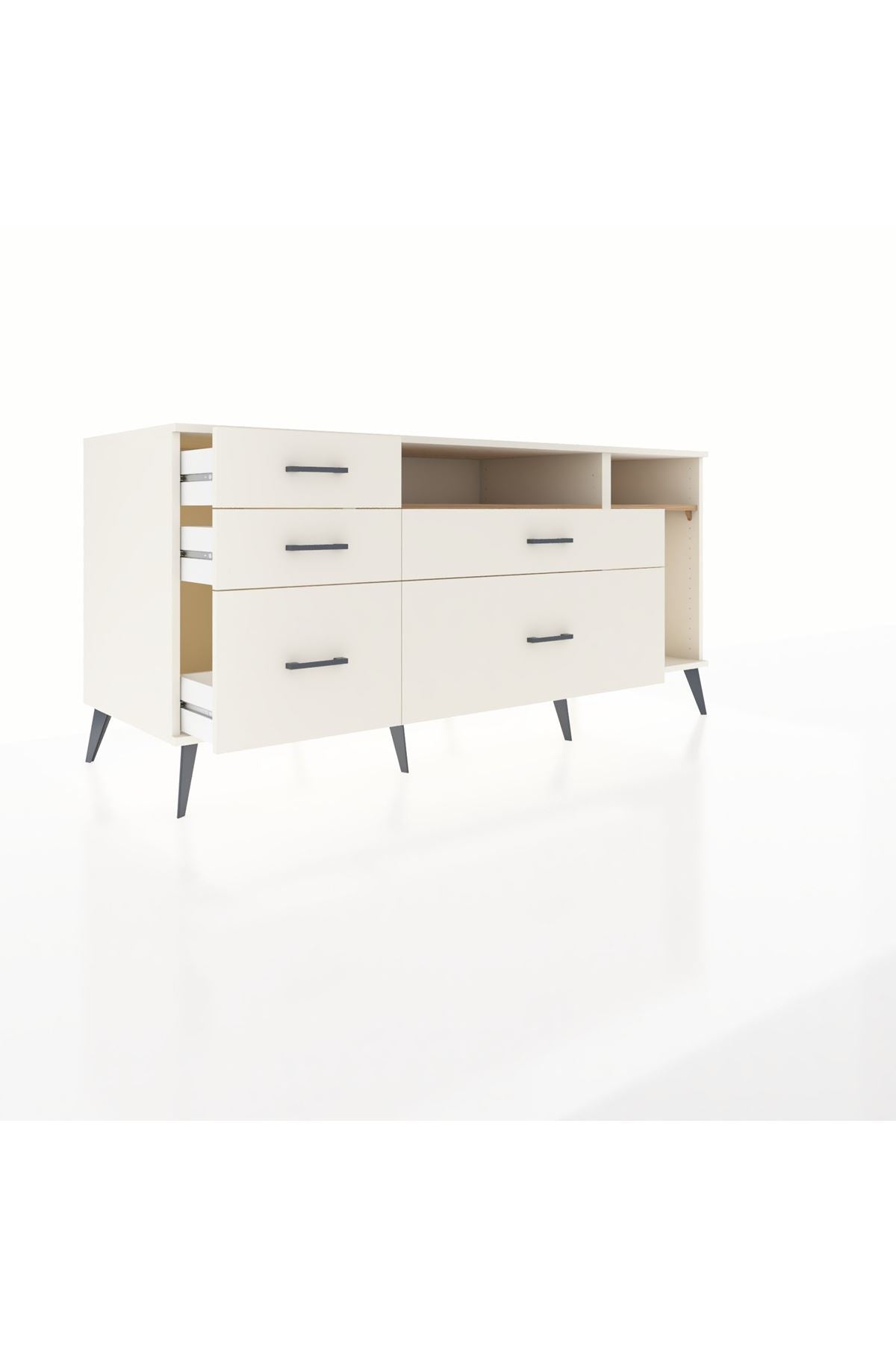 Kronos Konsol 2 Raflı 5 Çekmeceli 176x59x83 - S610M015V01C