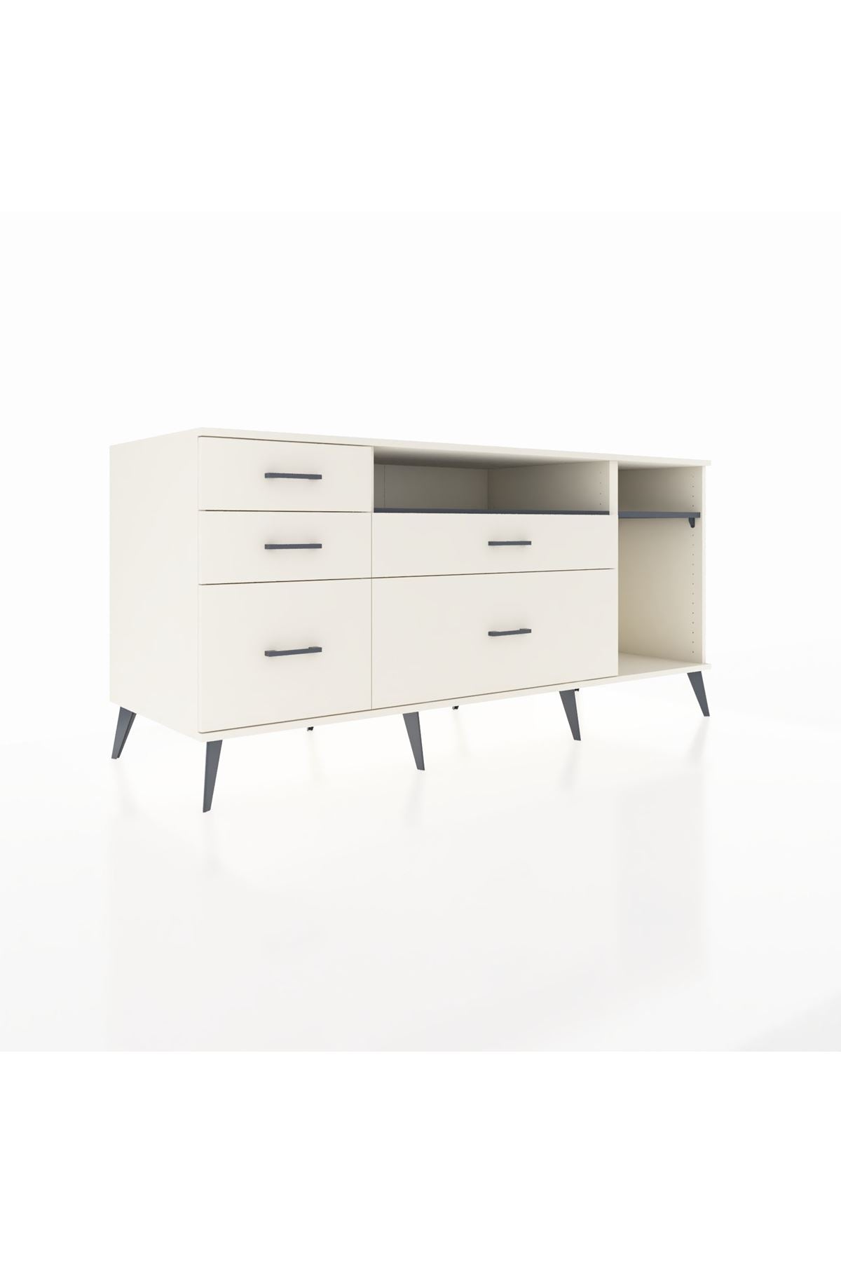 Kronos Konsol 2 Raflı 5 Çekmeceli 176x59x83 - S610M015V07C