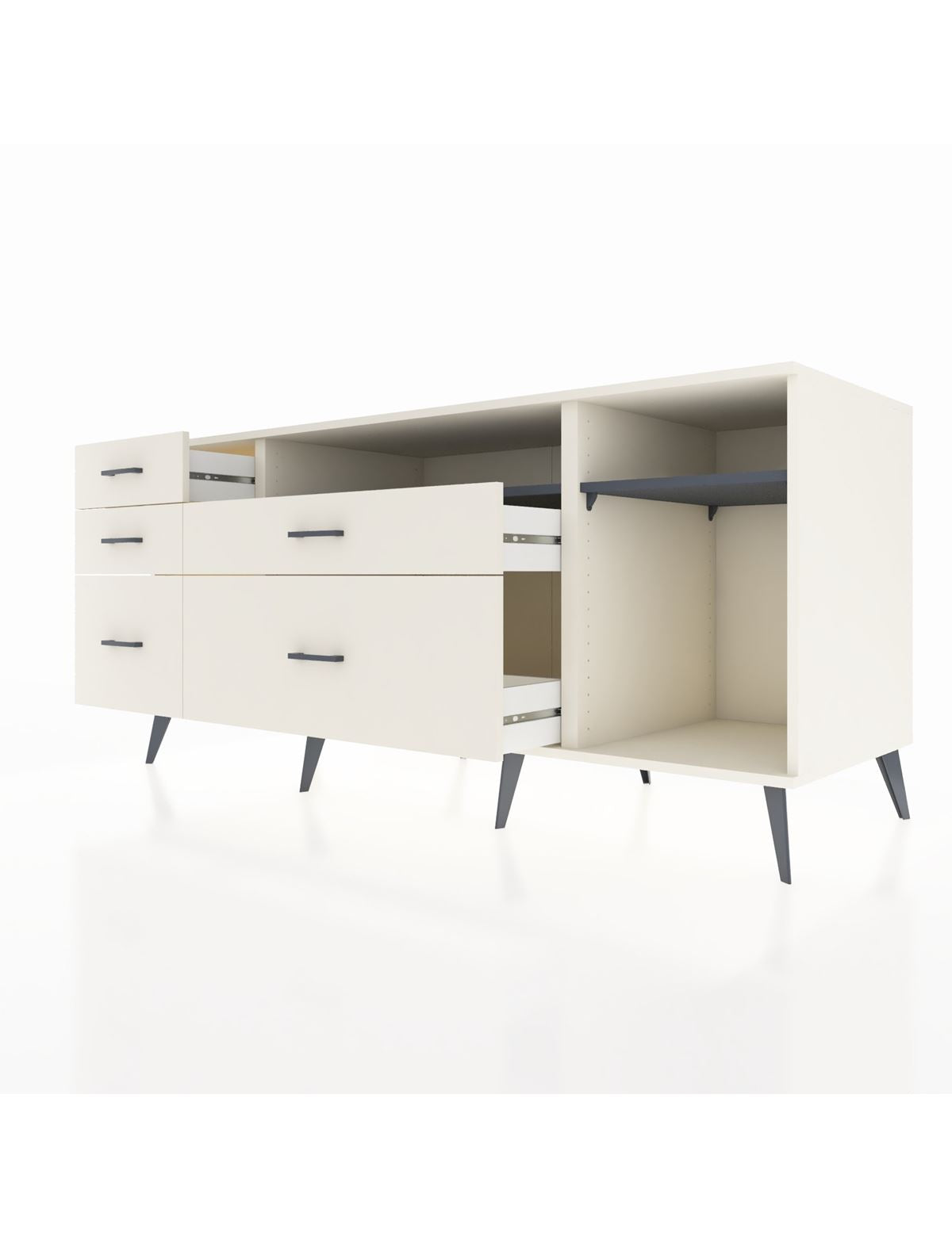 Kronos Konsol 2 Raflı 5 Çekmeceli 176x59x83 - S610M015V07C