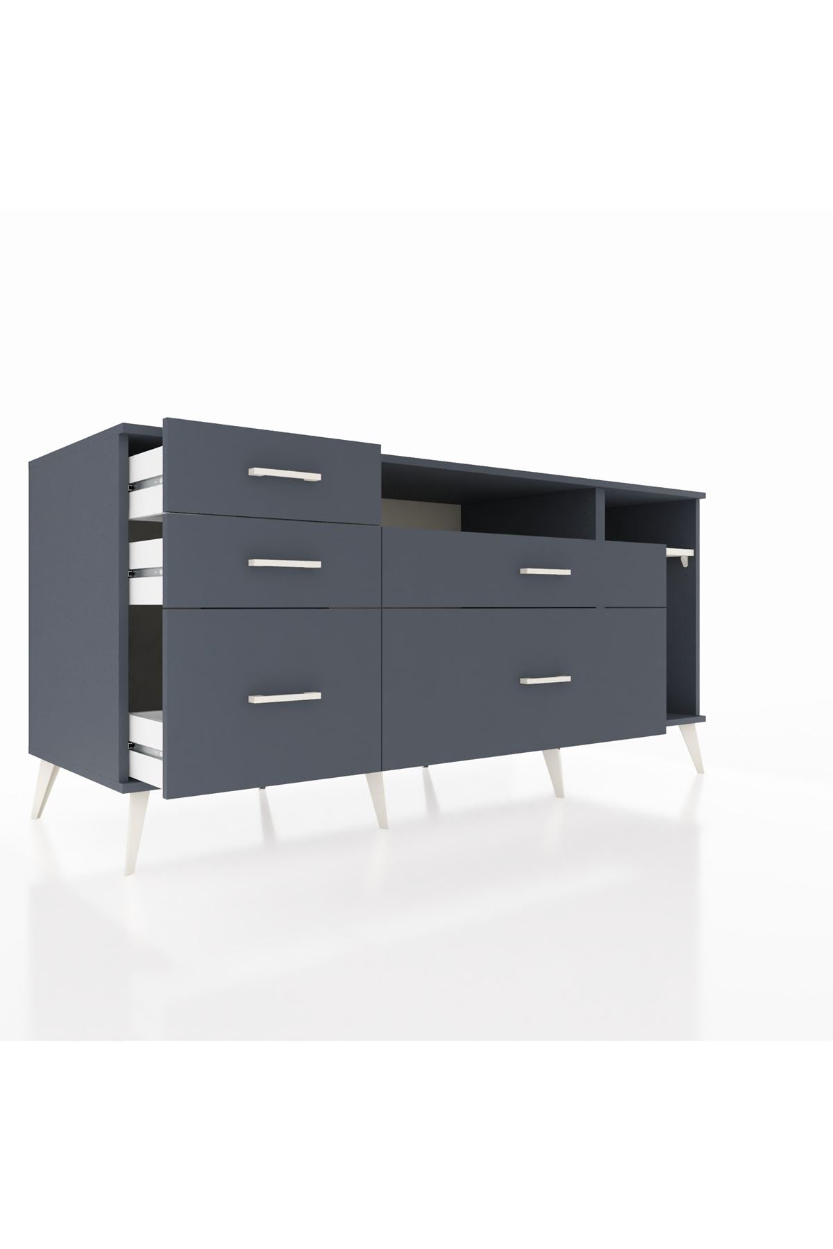 Kronos Konsol 2 Raflı 5 Çekmeceli 176x59x83 - S610M015V14C