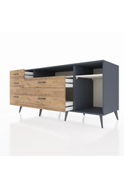 Kronos Konsol 2 Raflı 5 Çekmeceli 176x59x83 - S610M015V15C