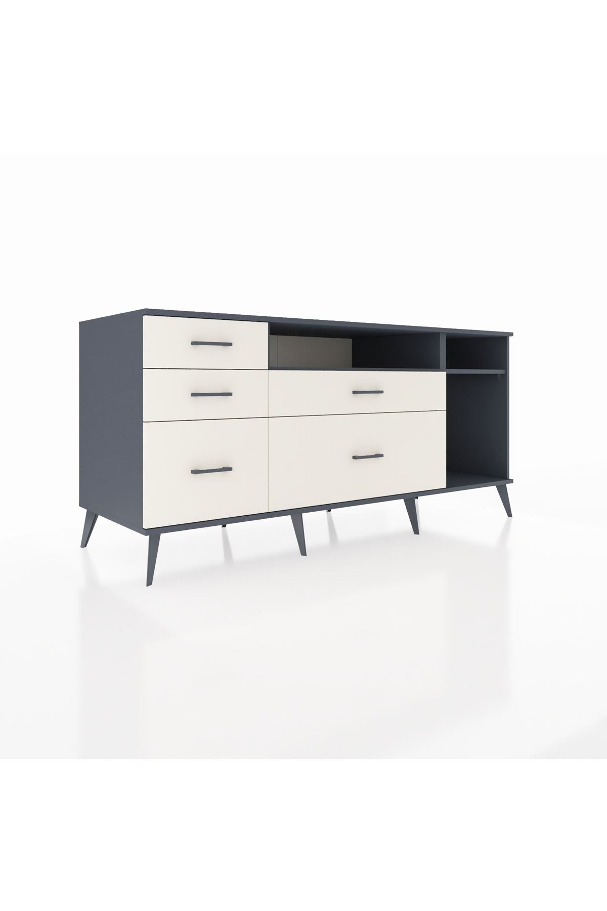 Kronos Konsol 2 Raflı 5 Çekmeceli 176x59x83 - S610M015V16C