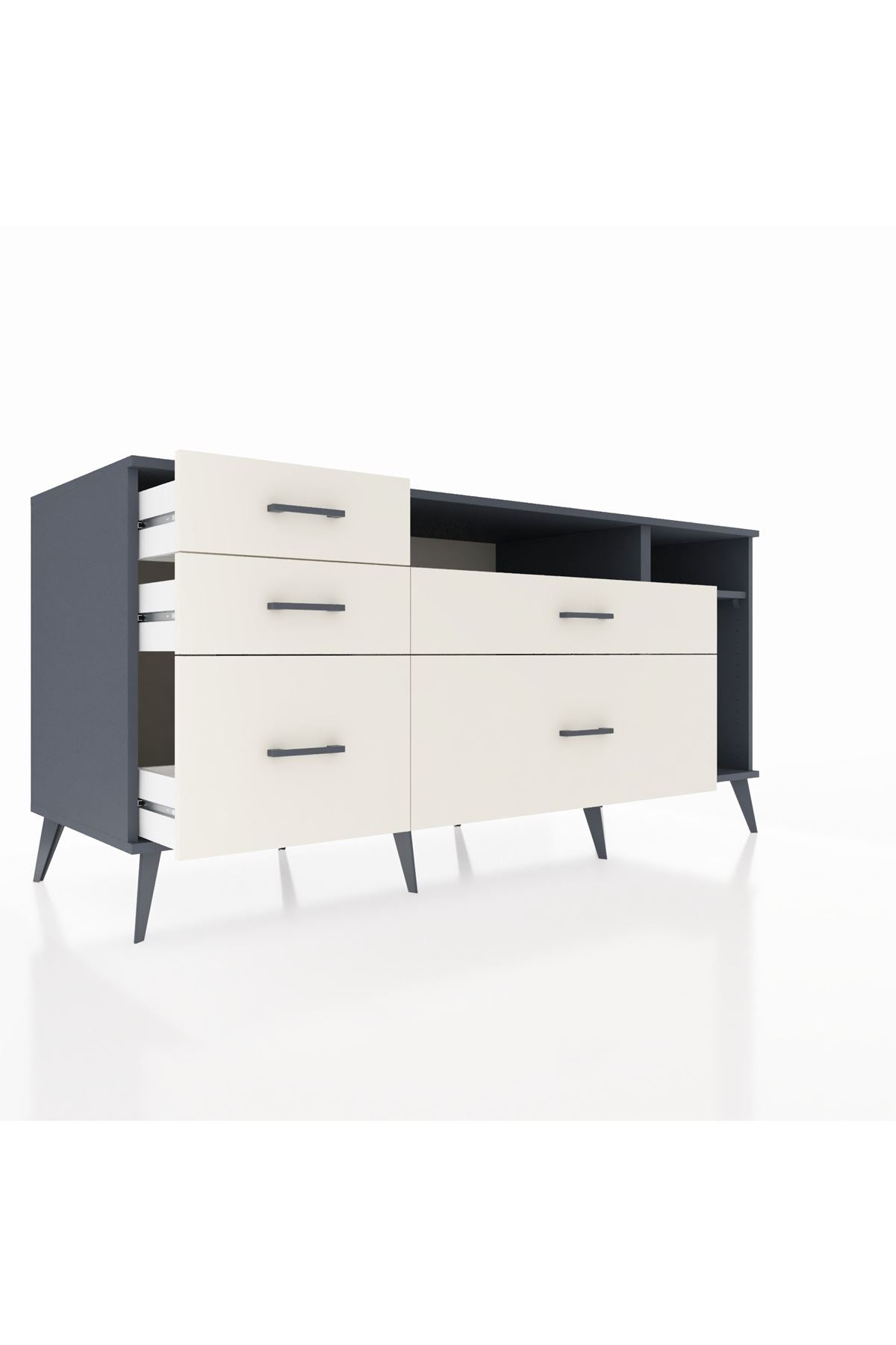 Kronos Konsol 2 Raflı 5 Çekmeceli 176x59x83 - S610M015V16C