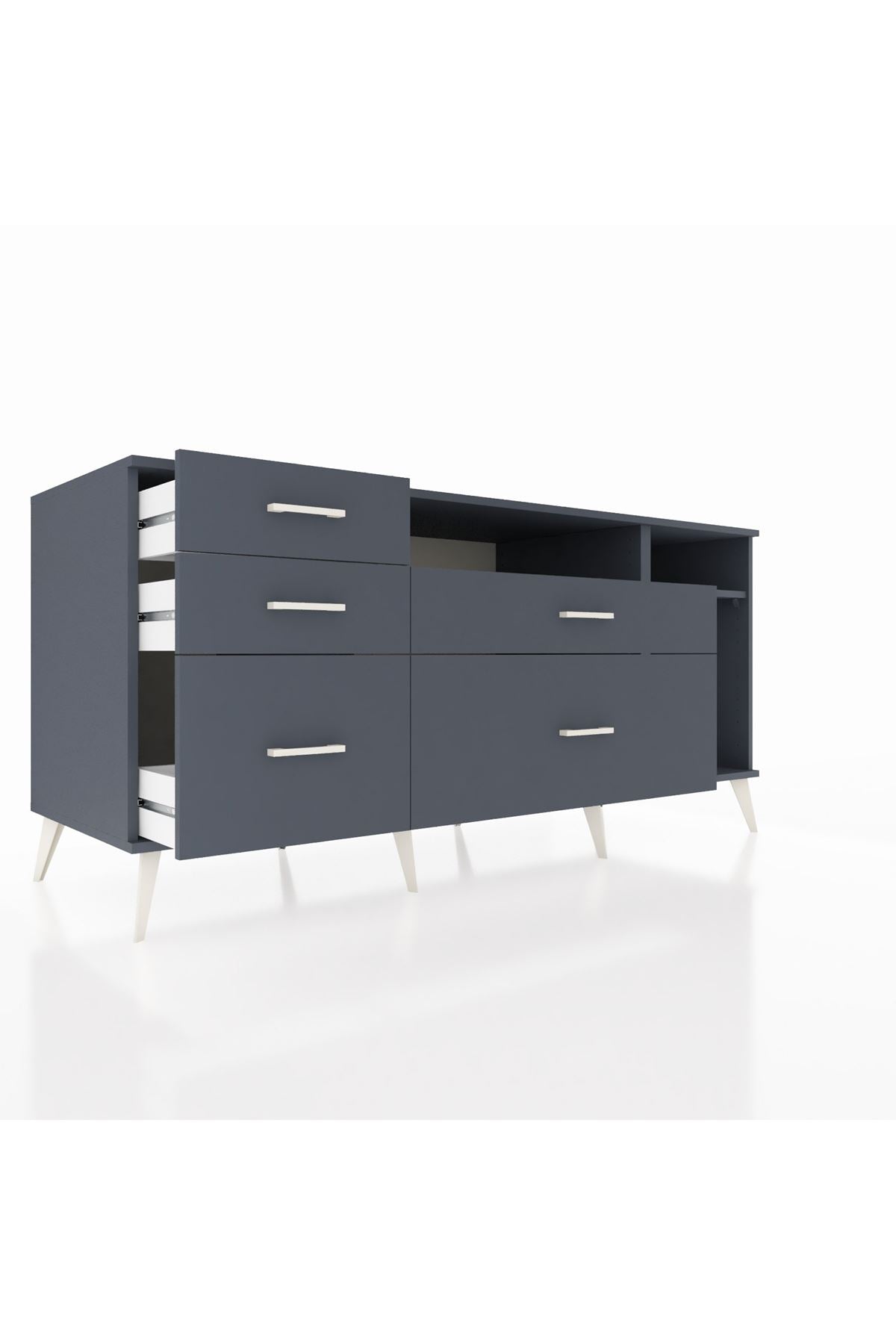 Kronos Konsol 2 Raflı 5 Çekmeceli 176x59x83 - S610M015V17C