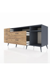 Kronos Konsol 2 Raflı 5 Çekmeceli 176x59x83 - S610M015V18C