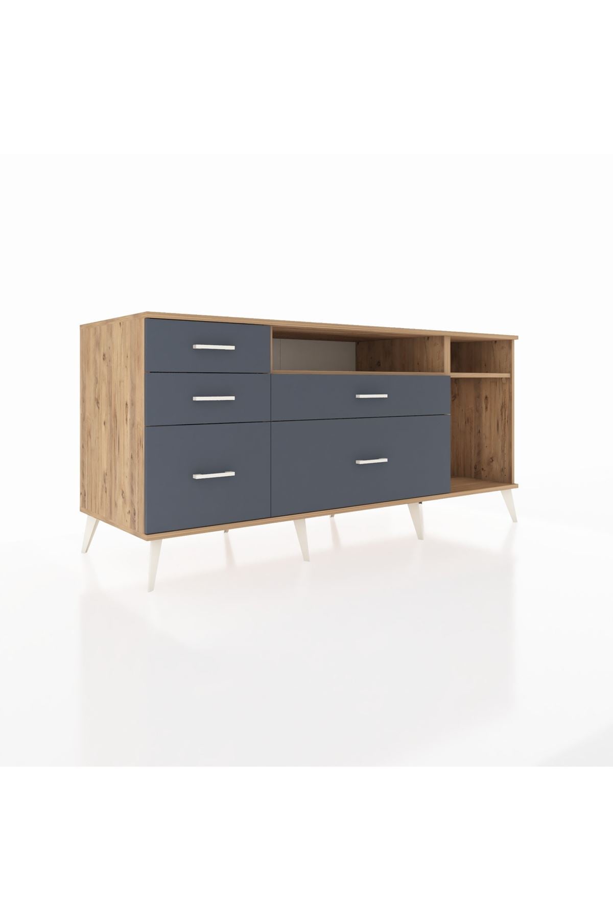 Kronos Konsol 2 Raflı 5 Çekmeceli 176x59x83 - S610M015V20C