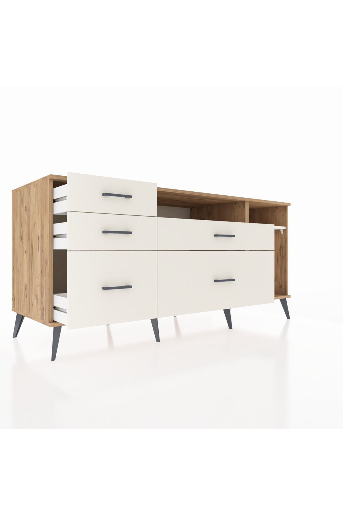 Kronos Konsol 2 Raflı 5 Çekmeceli 176x59x83 - S610M015V22C