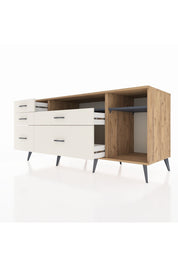 Kronos Konsol 2 Raflı 5 Çekmeceli 176x59x83 - S610M015V25C