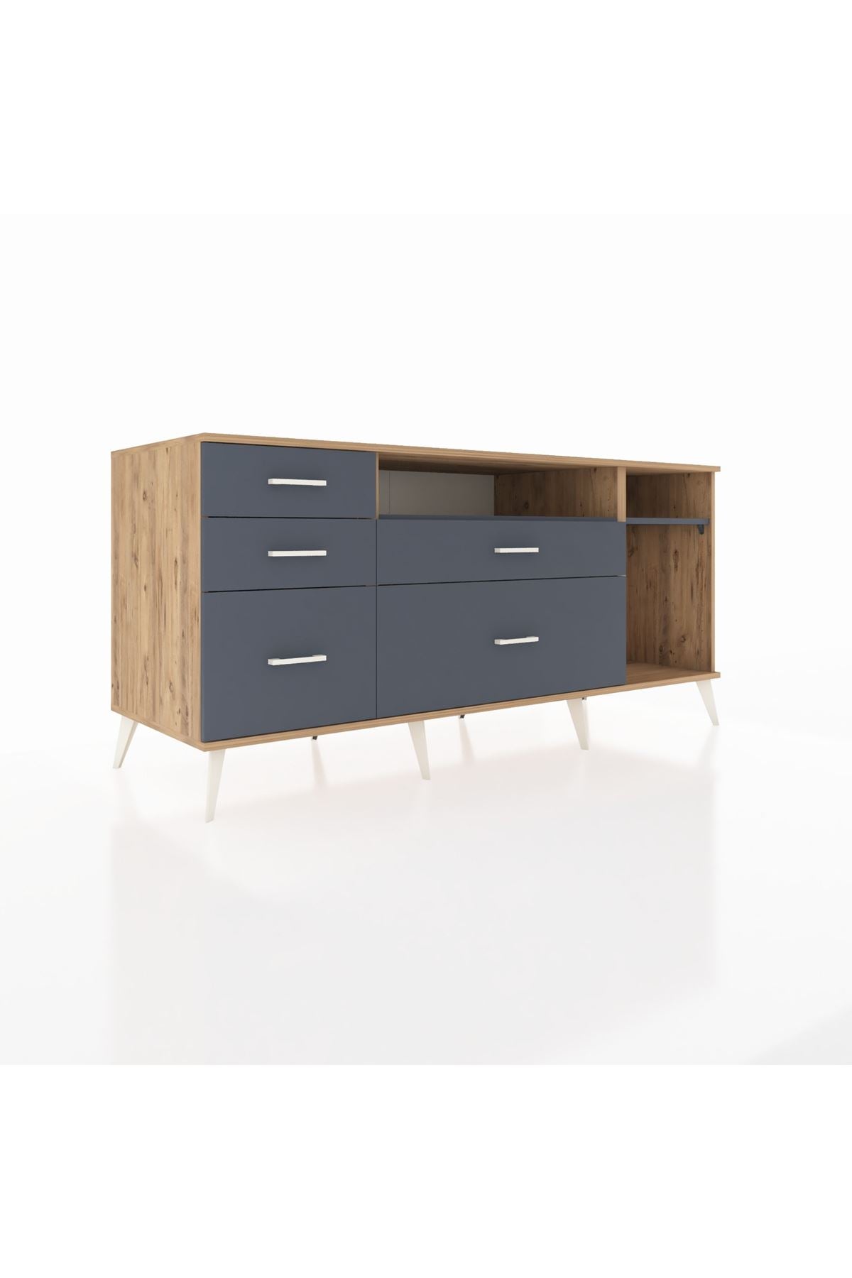 Kronos Konsol 2 Raflı 5 Çekmeceli 176x59x83 - S610M015V26C