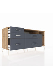 Kronos Konsol 2 Raflı 5 Çekmeceli 176x59x83 - S610M015V26C