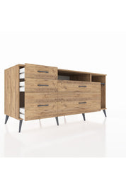 Kronos Konsol 2 Raflı 5 Çekmeceli 176x59x83 - S610M015V27C