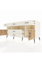 Kronos Konsol 3 Raflı 5 Çekmeceli 2 Kapaklı 176x59x83 - S610M016V01C