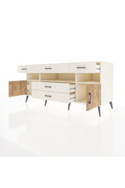 Kronos Konsol 3 Raflı 5 Çekmeceli 2 Kapaklı 176x59x83 - S610M016V01C