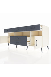 Kronos Konsol 3 Raflı 5 Çekmeceli 2 Kapaklı 176x59x83 - S610M016V05C