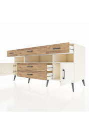 Kronos Konsol 3 Raflı 5 Çekmeceli 2 Kapaklı 176x59x83 - S610M016V06C