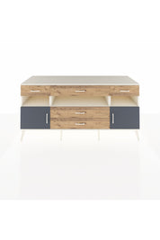 Kronos Konsol 3 Raflı 5 Çekmeceli 2 Kapaklı 176x59x83 - S610M016V09C