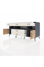 Kronos Konsol 3 Raflı 5 Çekmeceli 2 Kapaklı 176x59x83 - S610M016V10C