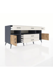 Kronos Konsol 3 Raflı 5 Çekmeceli 2 Kapaklı 176x59x83 - S610M016V10C