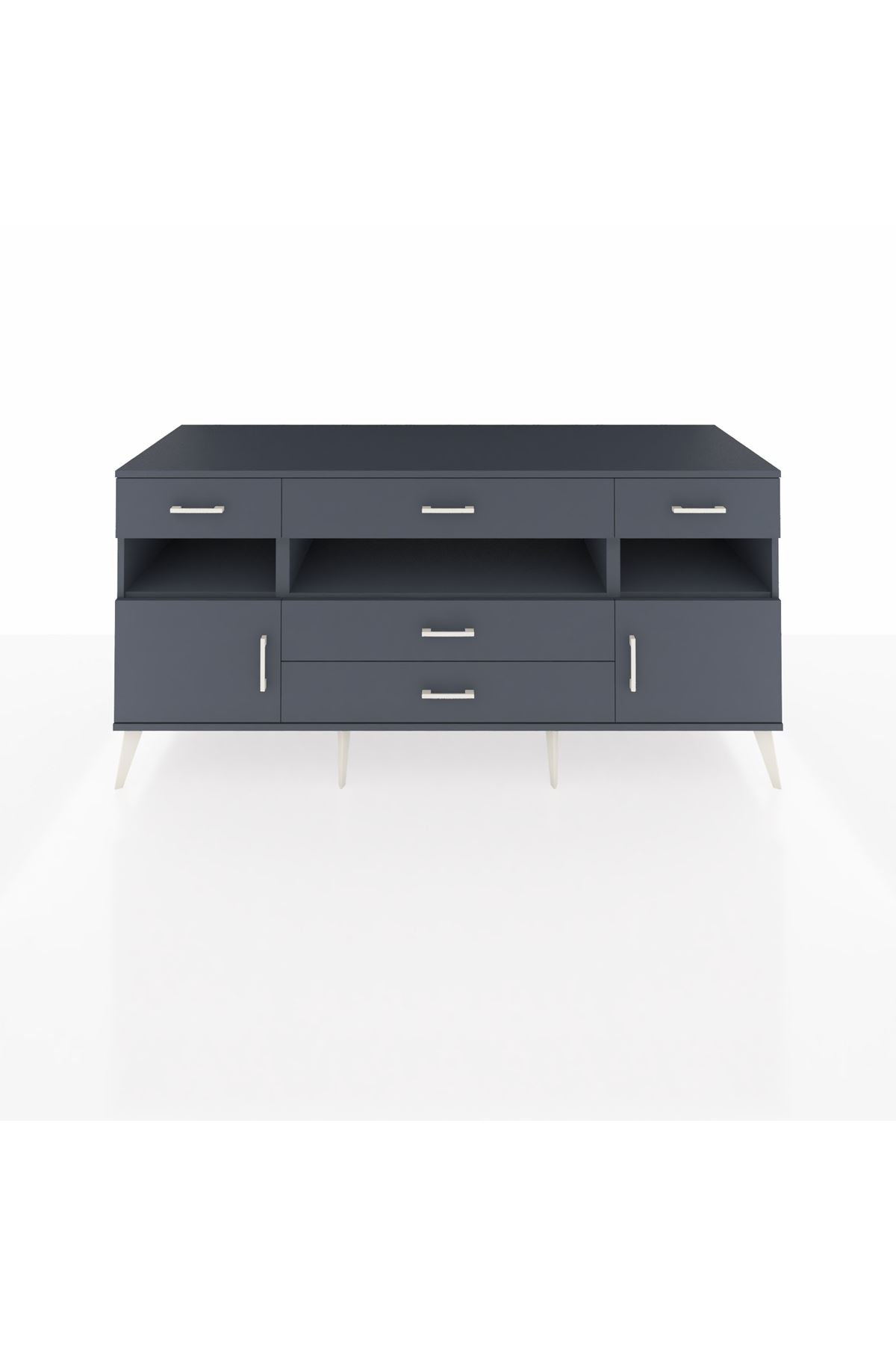 Kronos Konsol 3 Raflı 5 Çekmeceli 2 Kapaklı 176x59x83 - S610M016V17C