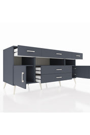 Kronos Konsol 3 Raflı 5 Çekmeceli 2 Kapaklı 176x59x83 - S610M016V17C