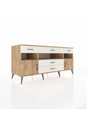 Kronos Konsol 3 Raflı 5 Çekmeceli 2 Kapaklı 176x59x83 - S610M016V19C