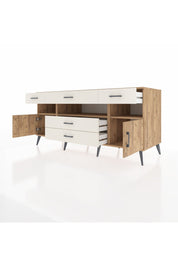 Kronos Konsol 3 Raflı 5 Çekmeceli 2 Kapaklı 176x59x83 - S610M016V19C