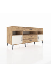 Kronos Konsol 3 Raflı 5 Çekmeceli 2 Kapaklı 176x59x83 - S610M016V24C