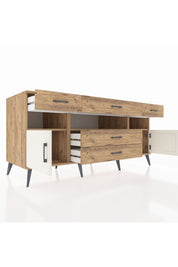 Kronos Konsol 3 Raflı 5 Çekmeceli 2 Kapaklı 176x59x83 - S610M016V24C