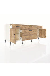 Kronos Konsol 2 Raflı 5 Çekmeceli 2 Kapaklı 176x59x83 - S610M017V03C