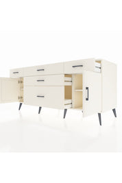 Kronos Konsol 2 Raflı 5 Çekmeceli 2 Kapaklı 176x59x83 - S610M017V04C