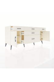 Kronos Konsol 2 Raflı 5 Çekmeceli 2 Kapaklı 176x59x83 - S610M017V04C