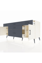 Kronos Konsol 2 Raflı 5 Çekmeceli 2 Kapaklı 176x59x83 - S610M017V05C