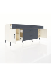 Kronos Konsol 2 Raflı 5 Çekmeceli 2 Kapaklı 176x59x83 - S610M017V05C