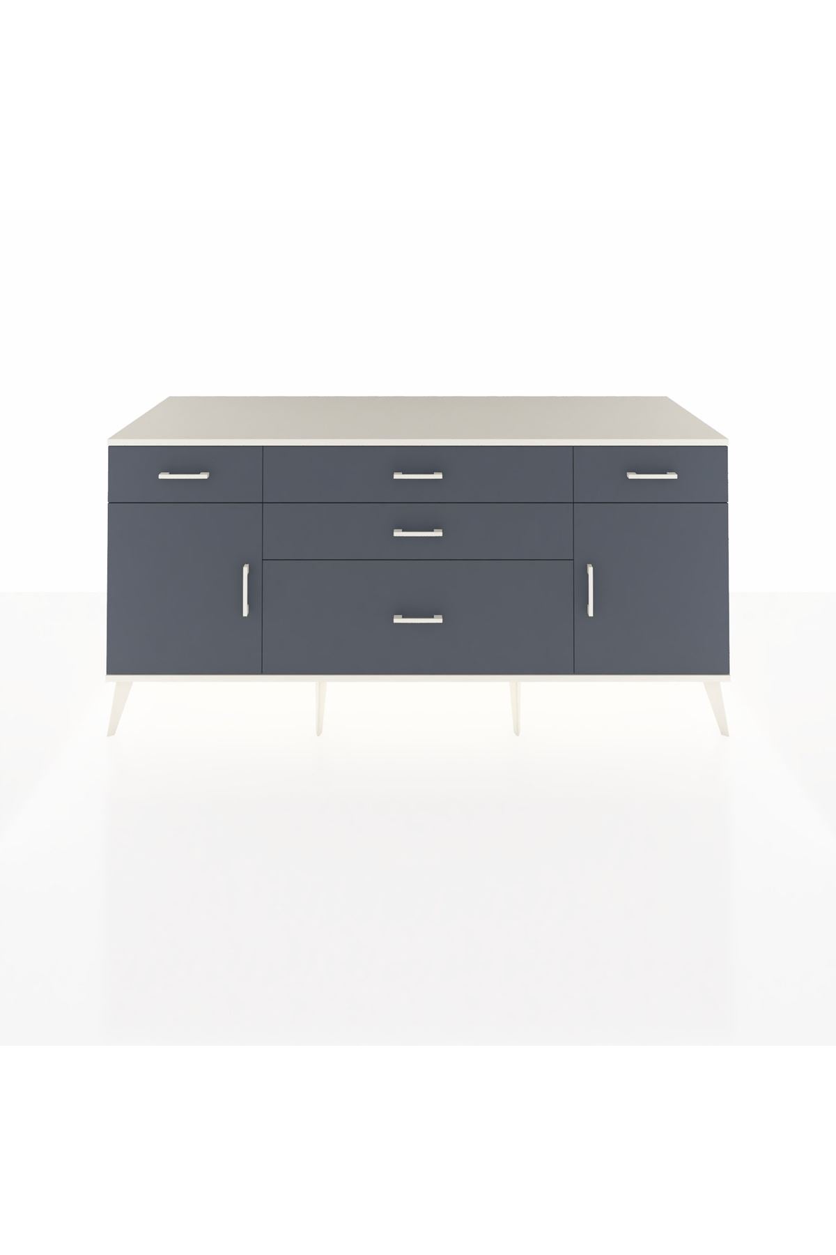 Kronos Konsol 2 Raflı 5 Çekmeceli 2 Kapaklı 176x59x83 - S610M017V08C