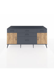 Kronos Konsol 2 Raflı 5 Çekmeceli 2 Kapaklı 176x59x83 - S610M017V11C