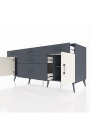 Kronos Konsol 2 Raflı 5 Çekmeceli 2 Kapaklı 176x59x83 - S610M017V14C