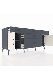 Kronos Konsol 2 Raflı 5 Çekmeceli 2 Kapaklı 176x59x83 - S610M017V14C